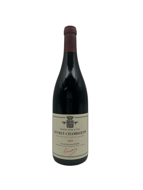 Flaske af Gevrey Chambertin Trapet 2010 rødvin