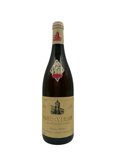 Flaske af Saint-Véran Château de Fuissé 2005 hvidvin