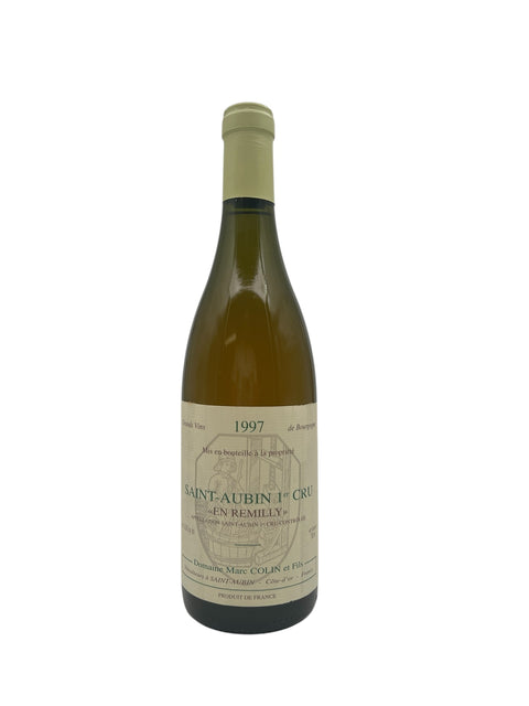 Saint-Aubin 1er Cru En Remilly hvidvin fra Domaine Marc Colin 1997 flaske