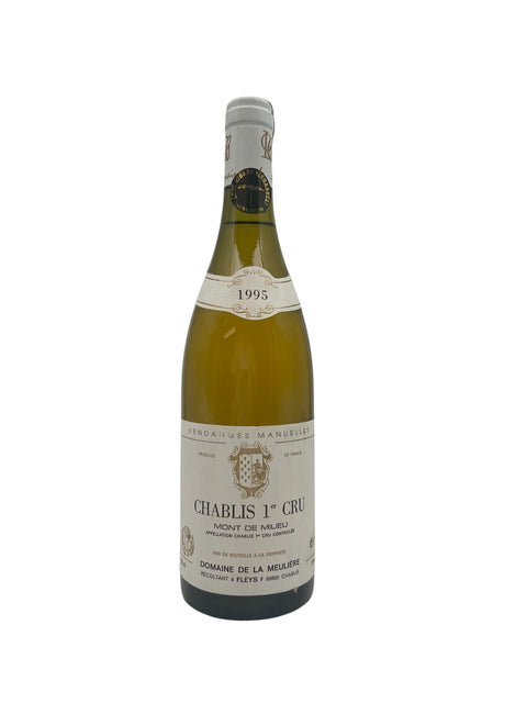 Flaske af Chablis 1er Cru 1995 fra Domaine de la Meuliere
