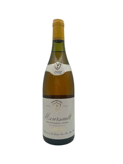 Flaske af Meursault Mommessin 1992 hvidvin