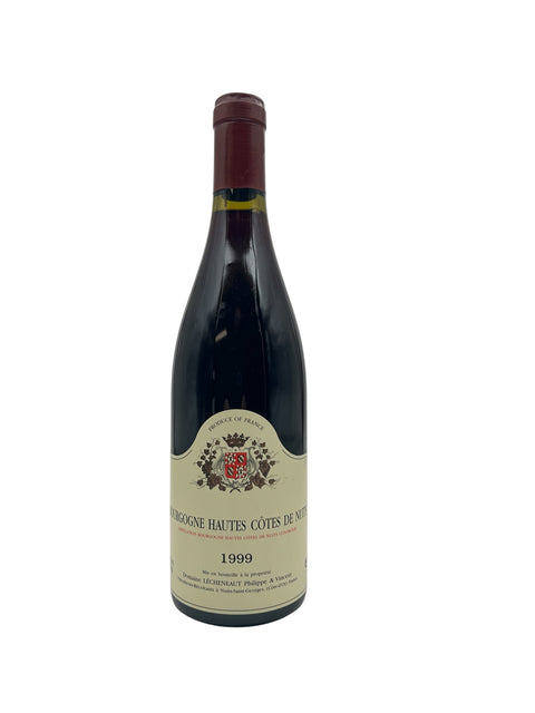 Flaske af Bourgogne Hautes Côtes de Nuits Domaine Lécheneaut 1999