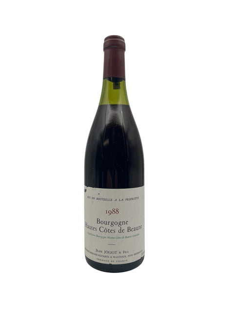 Flaske af Bourgogne Hautes Côtes de Beaune 1988 rødvin