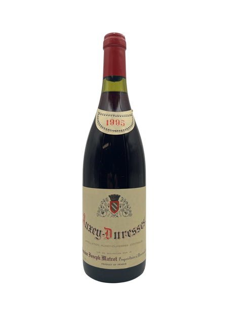 Flaske af 1995 Auxey-Duresses rødvin fra Domaine Joseph Matrot