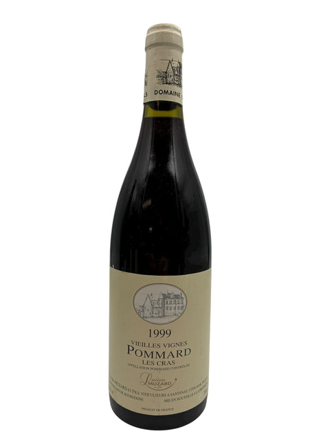 Flaske af Pommard Domaine Rebourgeon Mure 1999 rødvin