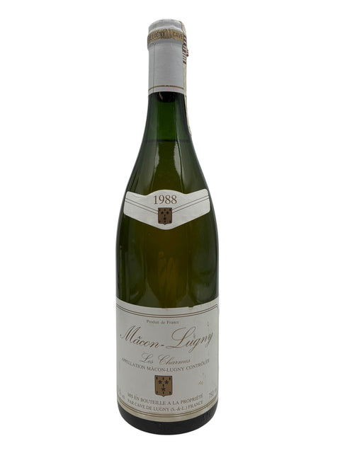 Flaske af Mâcon-Lugny Cave de Lugny 1988 hvidvin