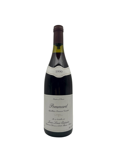 Flaske af Pommard Jean-Louis Quinson 1990 rødvin