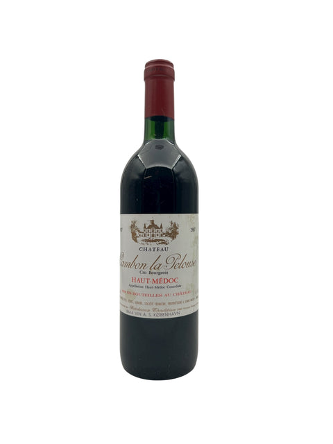 Flaske af Cambon la Pelouse 1997 rødvin fra Haut-Médoc