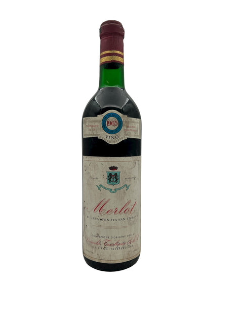 Flaske af Merlot Riserva Tenuta San Tiziano 1965