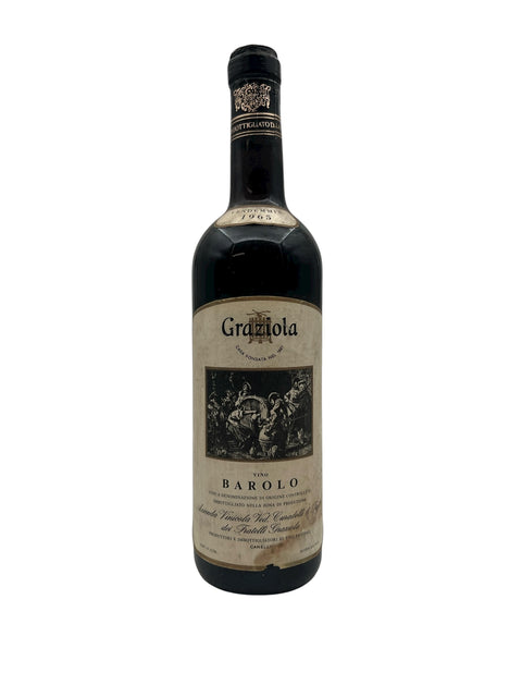 Flaske af Barolo Granatola 1965 rødvin
