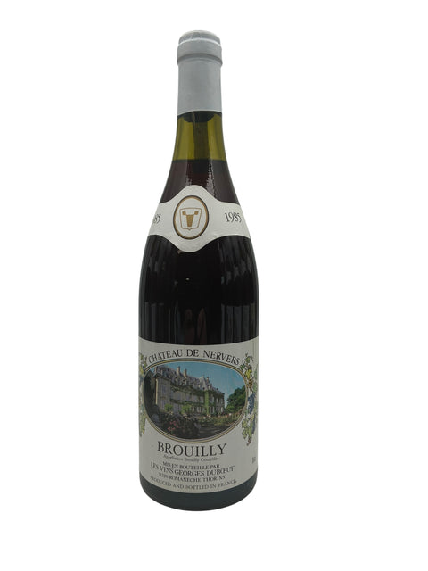 Flaske Brouilly Château de Nervers 1985 rødvin