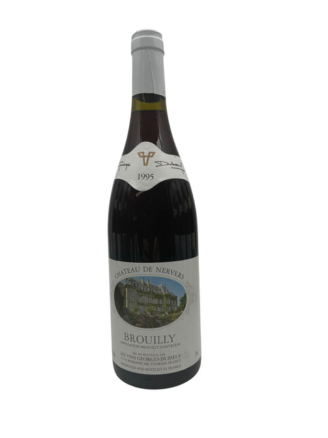 Flaske af Brouilly Chateau de Nervers 1995 rødvin