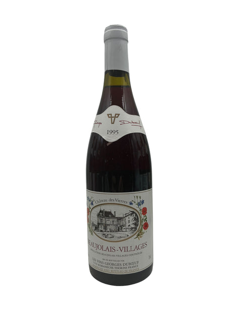 Flaske af Beaujolais-Villages rødvin fra Georges Duboeuf årgang 1995