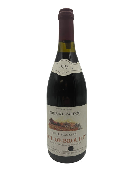 Côte-de-Brouilly Domaine Pardon 1993 vinflaske