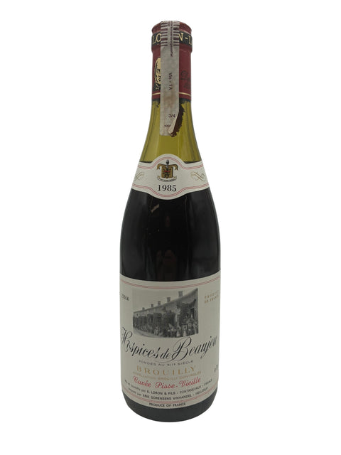 Flaske af Cuvée Pisse Vieille Hospices de Beaujeu 1985 rødvin