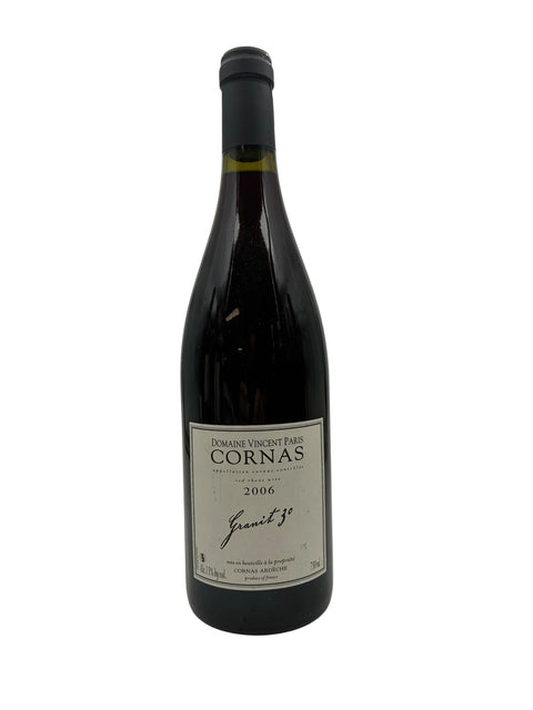 Cornas rødvin fra Domaine Vincent Paris årgang 2006