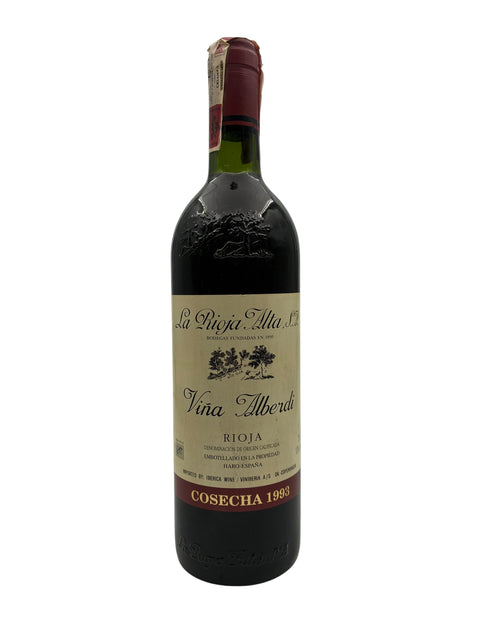 Flaske af Viña Alberdi La Rioja Alta 1993 Rødvin