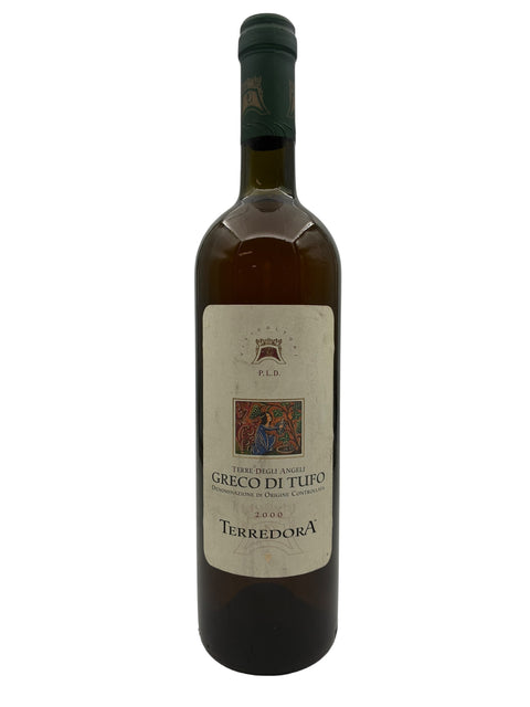 Flaske af Greco di Tufo Terredora 2000 hvidvin