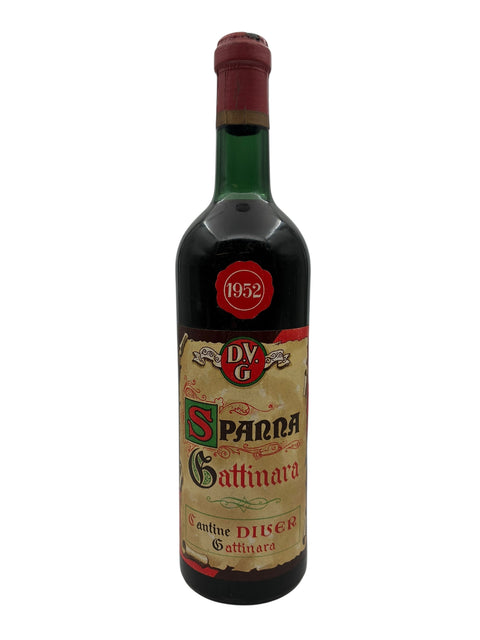 Flaske af Spanna Cantine Duser 1952 rødvin