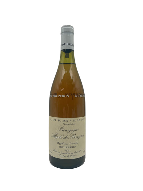 Flaske Bourgogne Aligoté de Bouzeron 1991 hvidvin