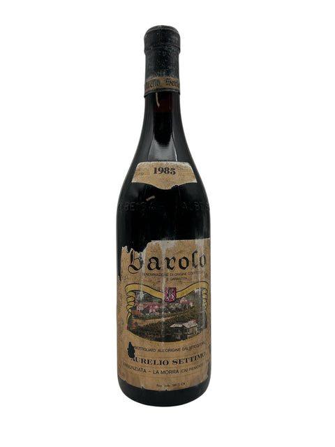 Flaske af Barolo Aurelio Settimo 1985 rødvin