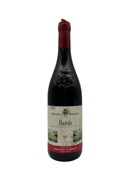 Flaske af Barolo Marchesi di Barolo 1988 rødvin