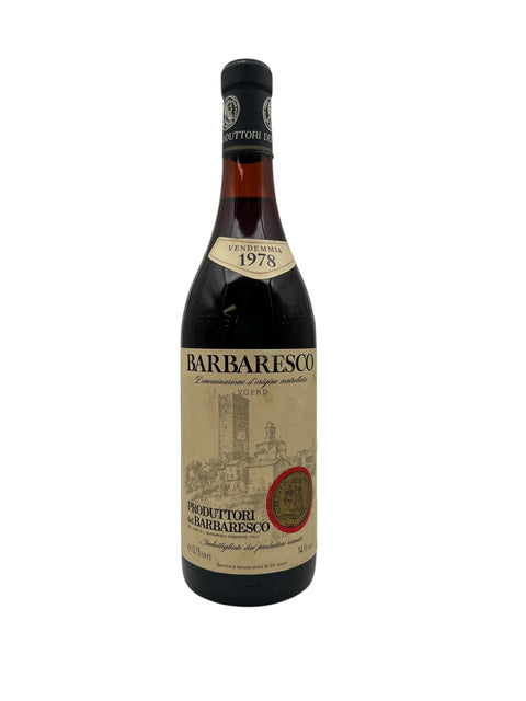 Barbaresco vinflaske fra 1978 af Produttori del Barbaresco