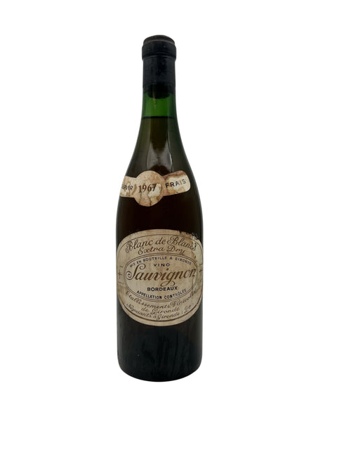 Flaske af Blanc de Blancs Extra Brut 1967 mousserende vin