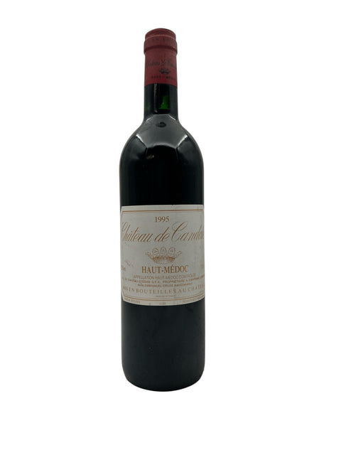Flaske af Château de Camensac 1995 rødvin fra Haut-Médoc
