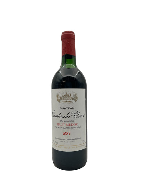 Flaske af Château Camblon la Pelouse 1987 rødvin