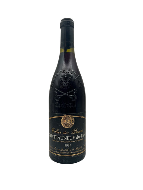 Châteauneuf-du-Pape rødvin fra Cellier des Princes 1995 flaske