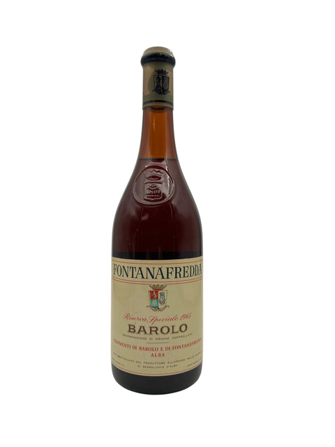 Barolo Fontanafredda 1965 flaske