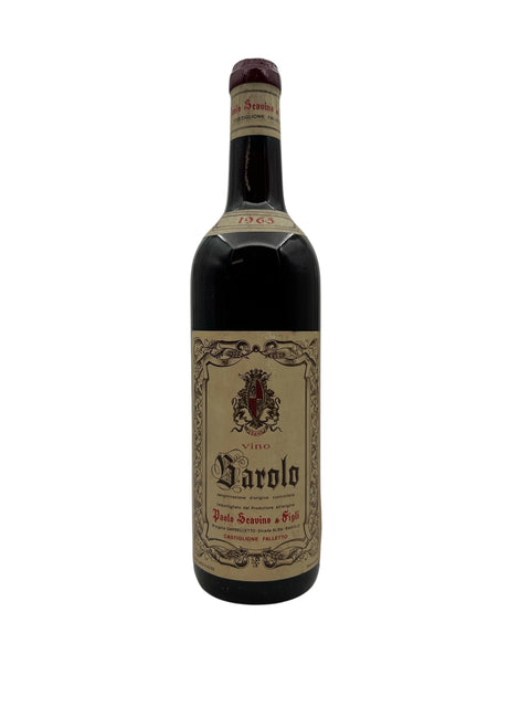 Barolo vinflaske fra Paolo Scavino årgang 1963