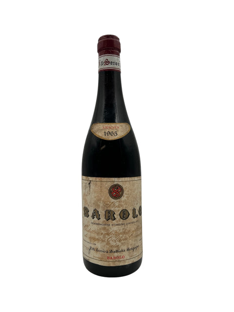 Flaske af Barolo 1965 fra Flli Serio e Battista Borgogno