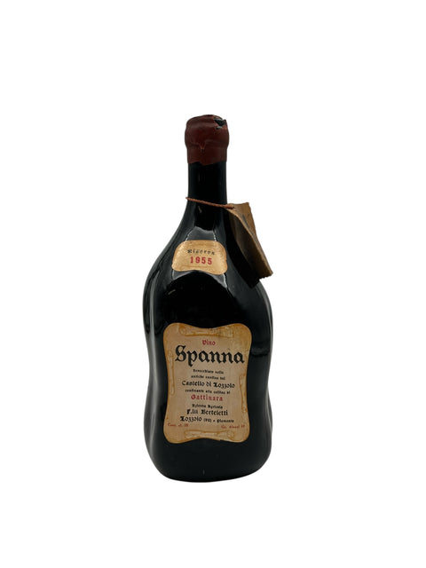 Italiensk rødvin Spanna fra 1955 flaske