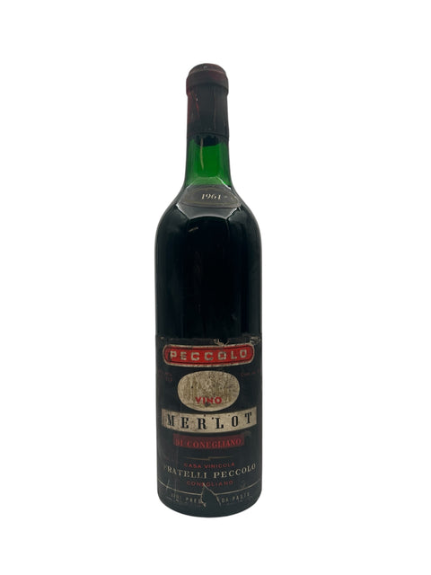 Merlot Fratelli Peccolo 1961 rødvin flaske