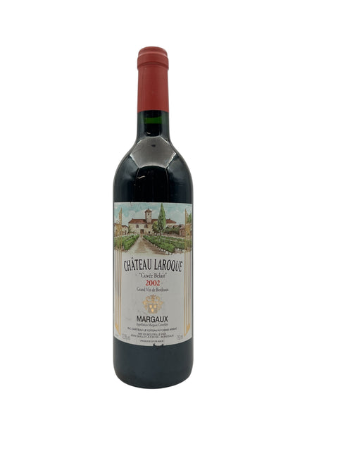 Flaske af Cuvée Belair Château Laroque 2002 Margaux rødvin