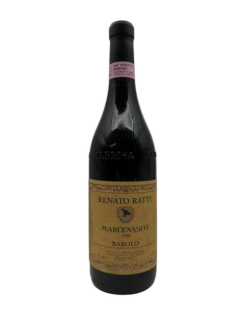 Barolo rødvin fra Renato Ratti årgang 1999 flaske