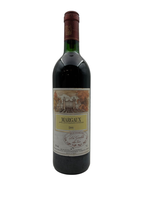 Flaske af Margaux Château Margaux 1988 rødvin