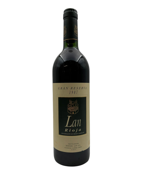 Flaske af Gran Reserva LAN 1987 rødvin fra Rioja