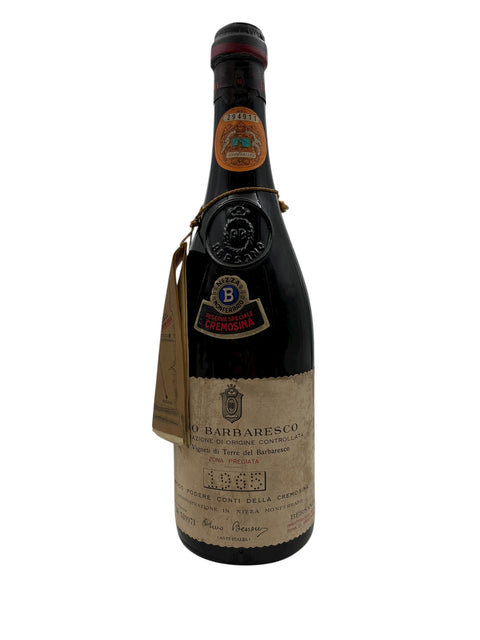 Flaske af Cremosina Riserva Speciale 1967 rødvin