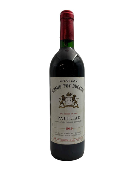 Flaske Chateau Grand-Puy Ducasse 1989 Pauillac rødvin