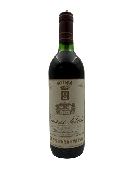 Flaske af Conde de la Salceda Gran Reserva 1976 rødvin