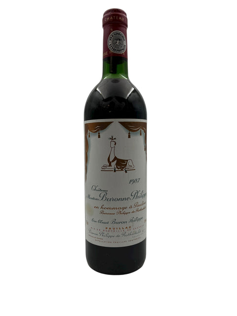 Mouton Baron Philippe Baron Philippe de Rothschild 1987 flaske