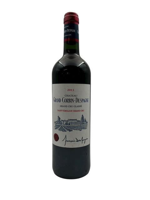 Flaske af Château Grand Corbin-Despagne 2011 rødvin