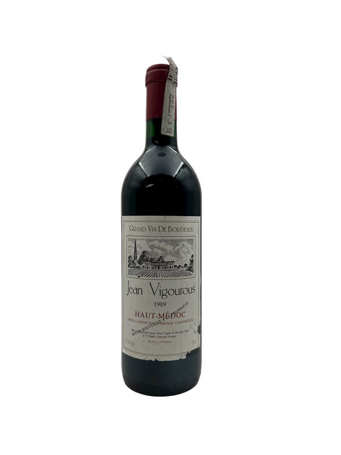 Flaske af Jean Vigourous 1989 Rødvin fra Haut-Médoc