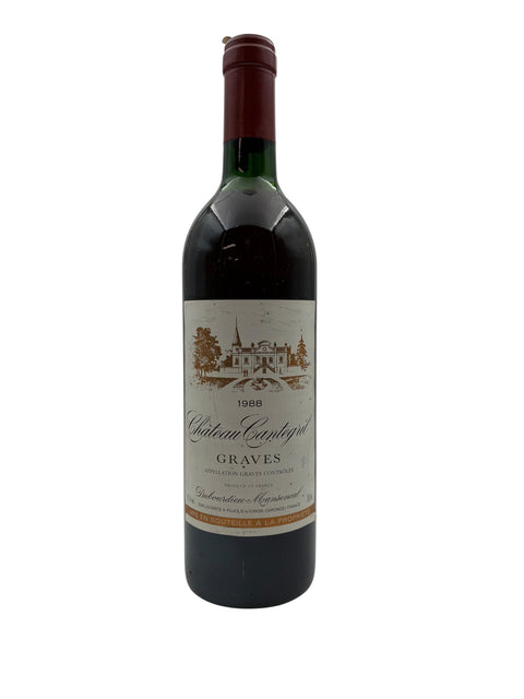 Flaske af Château Cantegril 1988 rødvin fra Graves