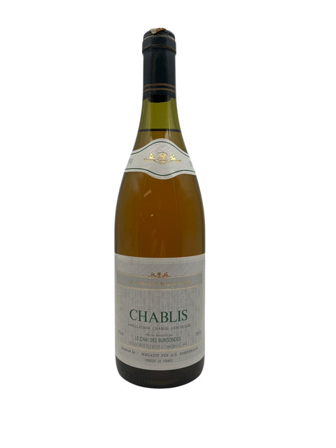 Flaske af Chablis Le Chai des Burgondes 1991 hvidvin