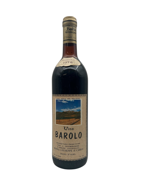 Flaske af Barolo Boffa Giuseppe 1978 rødvin