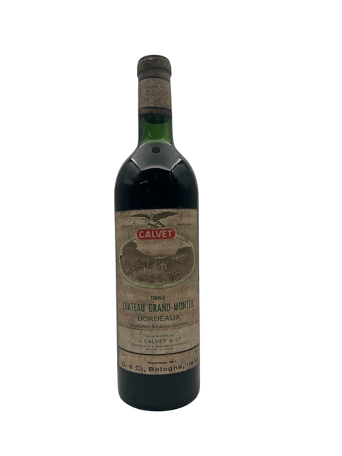 Flaske af Chateau Grand-Monteil Bordeaux 1962 rødvin